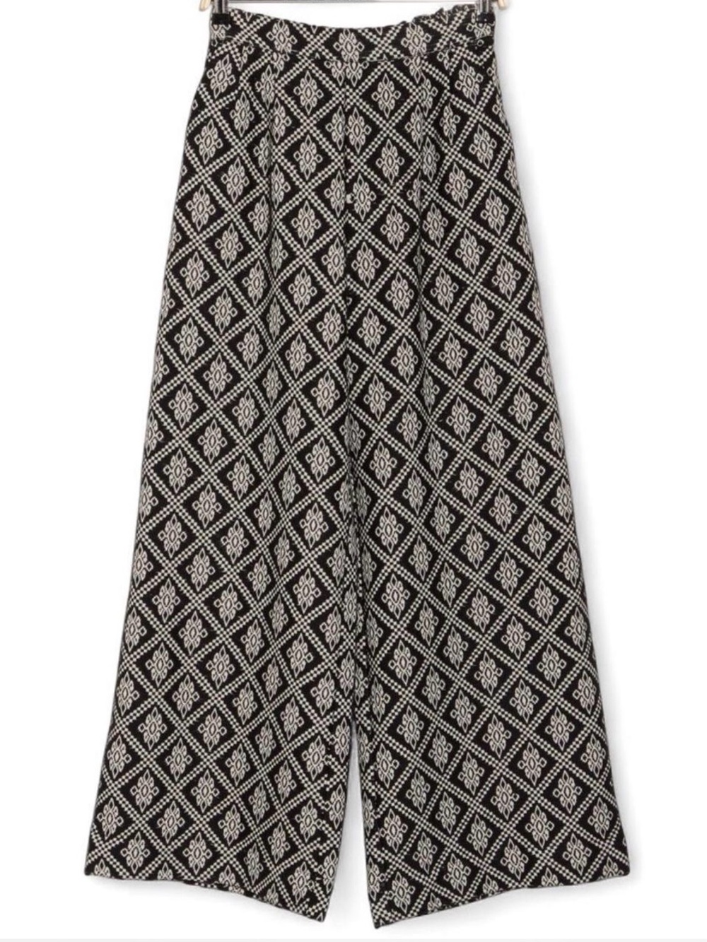 MOTHER The Quickie Ponty Prep Wide Leg Pants Like Sugar Jacquard XL NWT